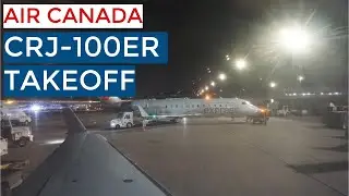 NIGHT TAKEOFF | Toronto to Pittsburgh | Air Canada Express CRJ-100ER (C-FWRR)