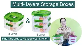 multilayer food container removable container storage box