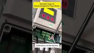 Remote Type of Electromagnetic Flow Meter Calibration in the factory #chinafactory  #flowmeter