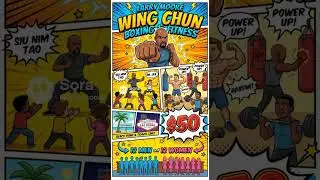 Cross kick Studio Films Larry Moore Wing Chun Boxing and Fitness $50 Dollars 12 Men and Women Sa las