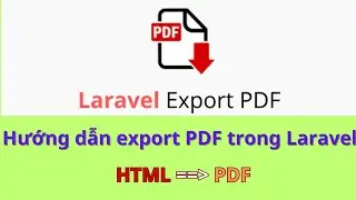 Laravel export PDF