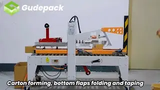 Flaps Fold Carton Sealer / Carton Closer With Tape Sealing