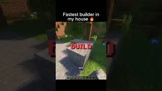 Fastest builder in my house 🔥