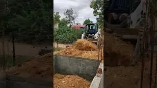 Basement soil filling work