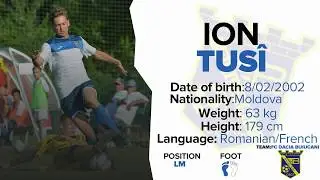 Ion TUSI | Left midfielder | GOALS / PASSES / SKILLS