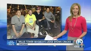 Willis Tower skydeck's ledge shows cracks