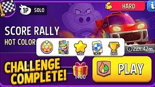 HARD Solo Challenge Score Rally Hot Color 1400 points | Match Masters