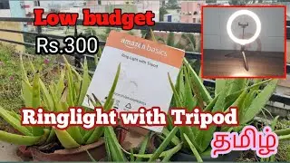 Amazon basics Ring light with tripod 💡 // தமிழ்
