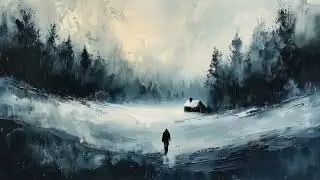 Winter Cabin ASMR Hypnosis - 3D Binaural Snow Walk + Fireplace - Deep Sleep & Relaxation