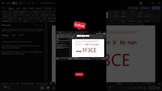 alt + x to run