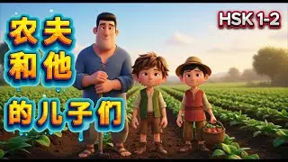 农夫和他的儿子们 | HSK 1&ndash;2 Chinese Fable Story for Beginners | Learn Chinese with Easy Stories