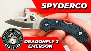 Нож Spyderco Dragonfly 2 Emerson, VG-10, Black FRN Handle, C28PGYW2