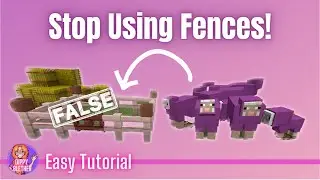 6 EASY Ways to Keep your Animals SAFE (Fences are Worst!) - Easy Minecraft Tutorial