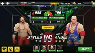 AJ Styles vs Kurt Angle WWE Mayhem Gameplay Updated Game Royal Rumble 2018 Gameplay HD
