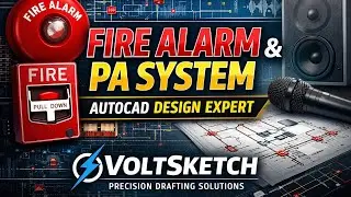 Professional Fire Alarm & PA System AutoCAD Design Services I Biswarup 