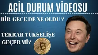 ACİL BİTCOİN ve ALTCOİN ANALİZİ. NE YAPMALI ?
