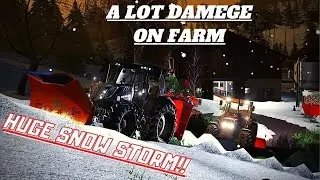 Heavy snow storm hit us!!  Farming Simulator 2019 Walchen 2k20 episode 9