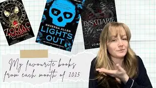 My favourite books from each month of 2025💖✨📚