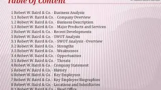 Aarkstore -&nbsp;Robert W  Baird & Co.  Company Profile and SWOT Analysis