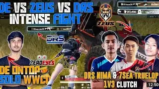 DRS VS ZEUS VS DEADEYES INTENCE  FIGHT ! DRS NIMA 1 vs 3 clotch