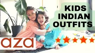Kids Indian Clothes in the US | Try-on Haul from Aza