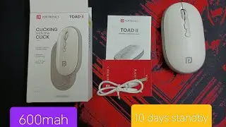 Unboxing Toad II Wireless Mouse With Desktop Button #portronics #batterylife #bluetooth #typeccable