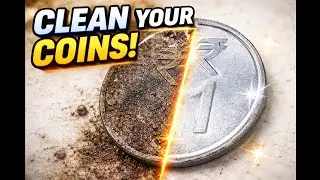 Old Coin Cleaning Step by Step | Safe Coin Cleaning Methods & Tools | Before After Result