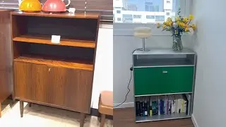 [VLOG]드디어 서재 서랍장 구매! 노르딕파크 빈티지가구・플랫포인트 DOB・한성키보드 GK893B・톤피스크・못생긴 스프링클러 페인트칠하기