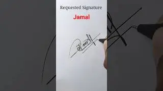 Jamal signature style #calligraphy #signatureideas