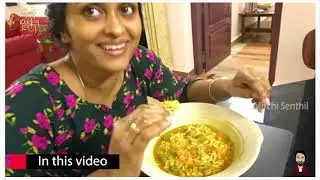 HEALTHY YUMMY SOUPY SUPER NOODLES in Ente Style. Sreeja and Senthil