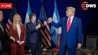 LIVE: Trump Welcomes Javier Milei for Bilateral Lunch at the White House | Washington DC | AC15
