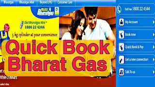 How to book  bharat gas online
