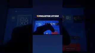 Projetor HY300 + PS4  #projetor #cinematic #cinema