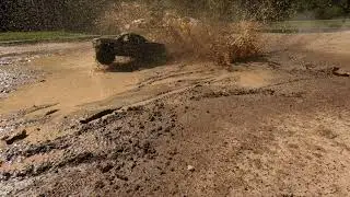 Arrma Mojave hits some mud at Hines park RC track, Michigan.