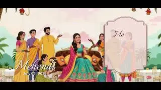 Novelle | Elegant Wedding Video Invitation Card | PerfectlyWed