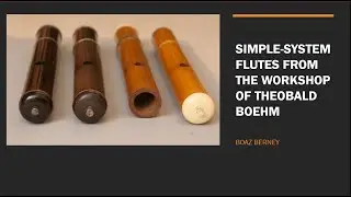 Simple System flutes by Boehm