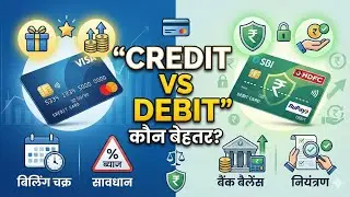 क्रेडिट बनाम डेबिट कार्ड | Credit vs Debit Card हिंदी में | सही कार्ड कैसे चुनें?