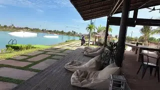 Siem Reap's Watersports Wonderland: Wakeboard, Waterski, and Beachfront Dining!
