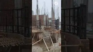 Curved RCC Wall Shuttering on Site Making (Part-2) #construction #concrete #shuttering #steel
