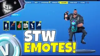 EMOTES Are In STW! FULL Locker System Update Season X! | Fortnite Save The World