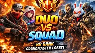 Free Fire Gameplay Duo vs Squad grandmaster lobby 99% red short rate gameplay 
