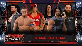 Nikki Bella & John Cena & The Undertaker vs. AJ Lee & Seth Rollins & Bray Wyatt - WWE 2K17 PC Mods