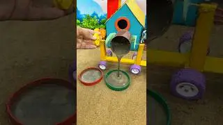 🚜🔥 Real Working Mini Tractor Cement PillarMaking Machine #shorts #youtubeshorts