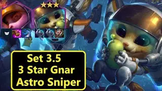 Set 3.5 | ⭐️ ⭐️⭐️ Gnar Carry Astro Sniper | Cyber |  TFT Comps | Full Gameplays |聯盟戰棋 | PBE