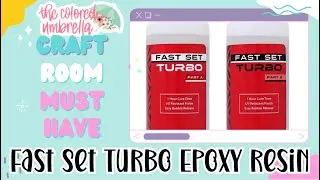 Craft Room Must Have Fast Set Turbo Epoxy Resin!