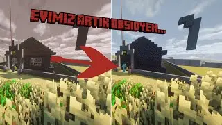 WE BUILT OUR HOUSE WITH OBSIDIAN IN SMP...