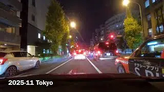 ⚡️🚗🌙東京ドライブ 新宿- 四ツ谷-上野 2025年11月 夜 #driving #japan #tokyo #4K
