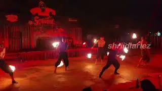 Halloween Celebration Fire Show | Scary Night | Thibashri Solo Traveler