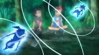 Pok&eacute;mon Journeys Episode 108 HD Lucario And Greninja Train