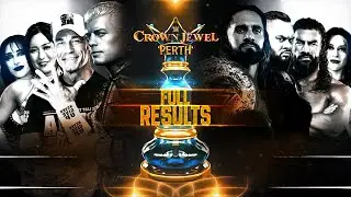 WWE Crown Jewel 2025 Perth Full Results